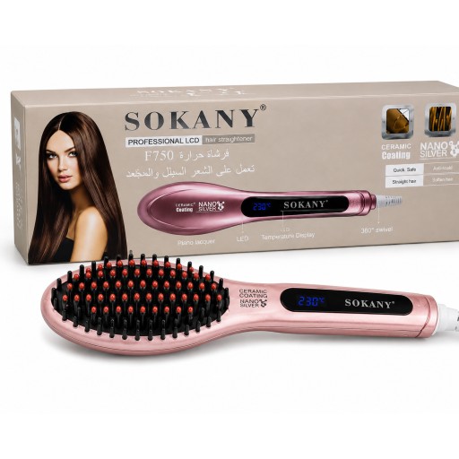 SOKANY F750 Hair Straightening Brush