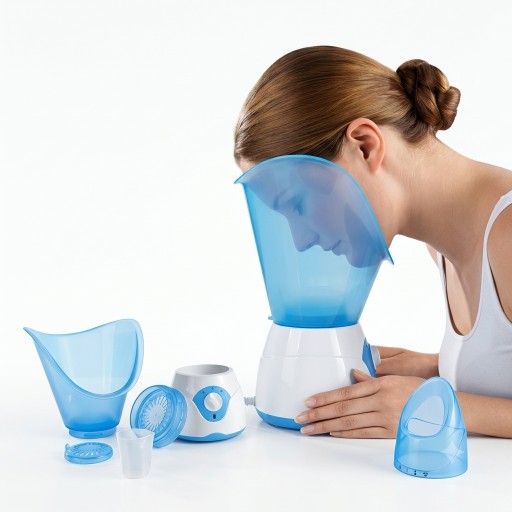 جهاز ساونا الوجه الاحترافي بالعناية والترطيب العميق Professional facial sauna device with deep care and hydration