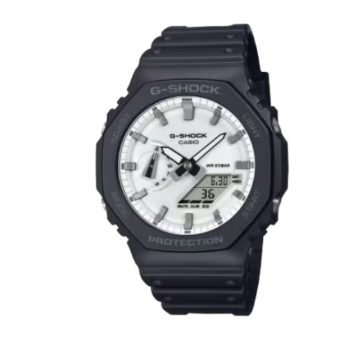 ساعة جي-شوك رجالية 45.4 ملم انالوج رقمي G-SHOCK Men's Watch 45.4 mm Black & White Analog-Digital