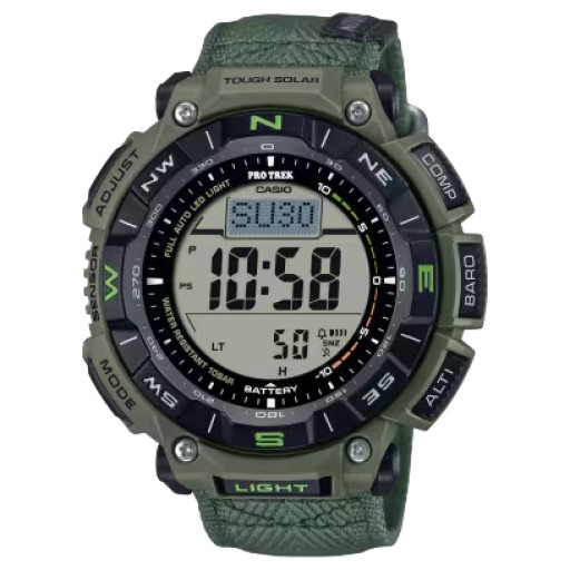 ساعة برو تريك رجالية 51.7 ملم تعمل بالطاقة الشمسية PRO TREK Men's Watch 51.7 mm Tough Solar Triple Sensor