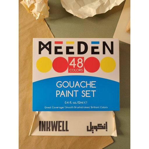 سيت الوان غواش 48 لون من شركة MEEDEN MEEDEN Gouache 48 Colors