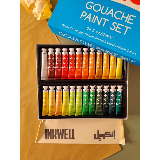 سيت الوان غواش 48 لون من شركة MEEDEN MEEDEN Gouache 48 Colors