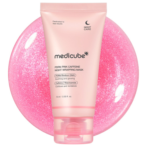 ماسك ليلي مغلف للوجه PDRN الوردي بالكافيين PDRN Pink Caffeine Night Wrapping Mask