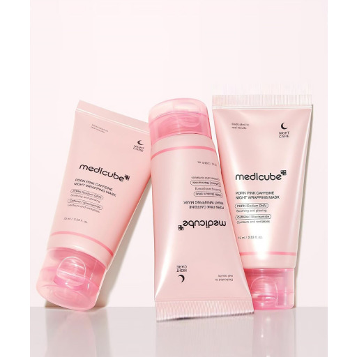ماسك ليلي مغلف للوجه PDRN الوردي بالكافيين PDRN Pink Caffeine Night Wrapping Mask