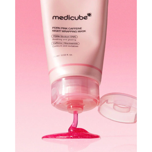 ماسك ليلي مغلف للوجه PDRN الوردي بالكافيين PDRN Pink Caffeine Night Wrapping Mask