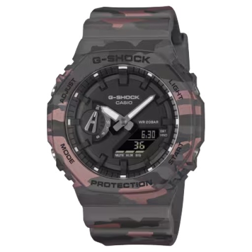 ساعة جي-شوك رجالية 45.4 ملم بنقشة كاموفلا G-SHOCK Men's Watch 45.4 mm Camouflage