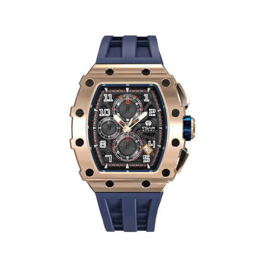ساعة رجالية كرونوغراف كوارتز 43.5 ملم Elemental Calendar Chronograph Quartz Watch 43.5 mm