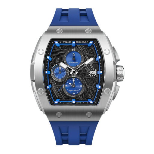 ساعة رجالية  كرونوغراف كوارتز 46.5 ملم Men's Chronograph Quartz Sapphire Watch