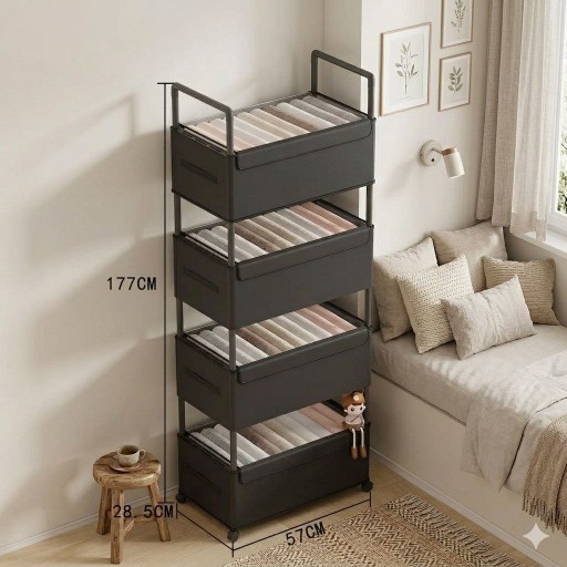عربة بوكس اربع طوابق Four-story box cart