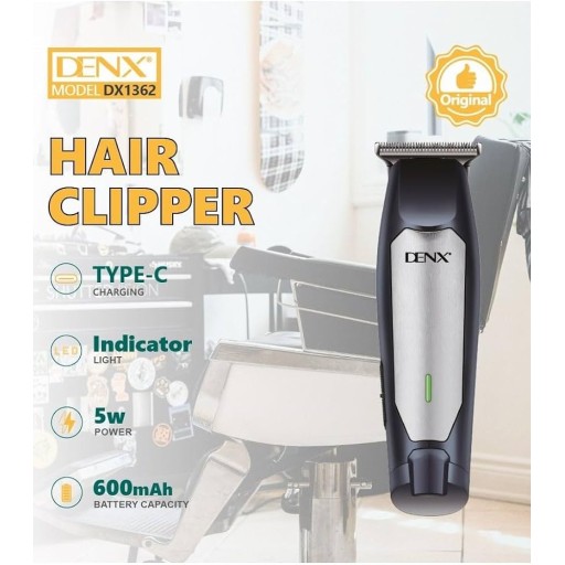 ماكينة حلاقة وتشذيب الشعر واللحية الاحترافية من دينكس (DX1362) DENX DX1362 Professional Hair Clipper and Beard Trimmer