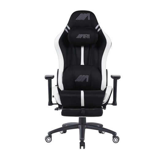 كرسي ألعاب ايه جي هورايزون - اسود و ابيض + شريط إضاءة LED من AG RYUK بطول 5 أمتار (هدية) Gaming Chair AG Horizon - Black & White + AG RYUK LED Strip Light 5M (Gift)