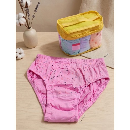 علبة كلوت قطني مبطن (6 قطع) Women's cotton lined panties
