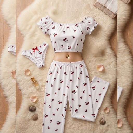 طقم بيجامة صيفي Cotton Pajama Set