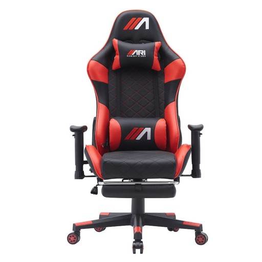 كرسي ألعاب ايه جي زيرو ون اسود و احمر + شريط إضاءة LED من AG RYUK بطول 5 أمتار (هدية) Gaming Chair AG01 Black & Red + AG RYUK LED Strip Light 5M (Gift)