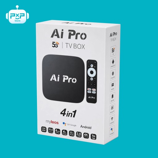 جهاز تيفي بوكس أي برو الذكي للتلفاز 4 في 1 Ai Pro TV Box 4in1