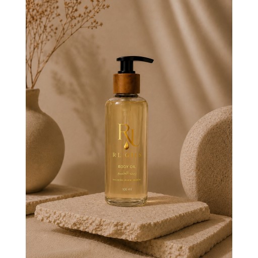 زيت الجسم الطبيعي - تركيبة 3 زيوت Natural Body Oil - 3 Oils Formula