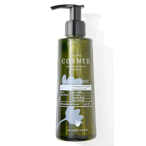 كوزمد غسول زيتي مع الاحماض المقشرة COSMED SKINOLOGIST PINEAPPLE ENZYME CLEANSING OIL 200 ML
