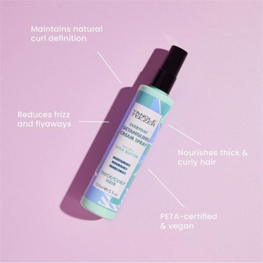 سبراي كريم لفك تشابك الشعر المجعد 150 مل Tangle Teezer Detangling Cream Spray for Curly Hair 150ml