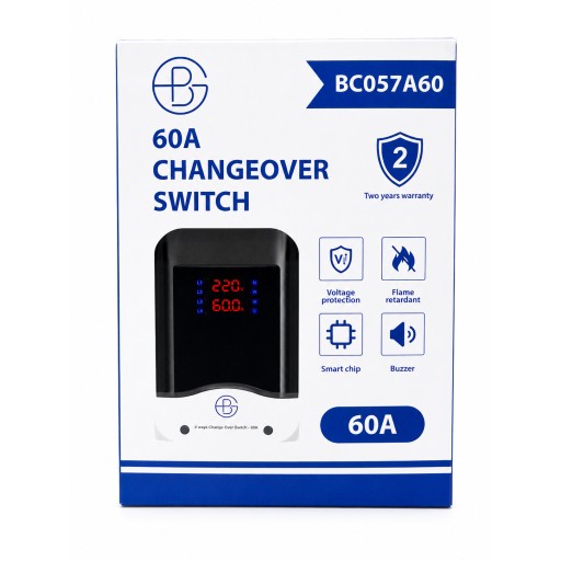 مفتاح تحويل كهربائي أوتوماتيكي 60 أمبير Automatic Changeover Switch