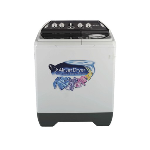 غسالة دايو حوضين حجم 15 كيلو / DW-W1391WH Daewoo Twin Tub Washing Machine, 15 kg Capacity / DW-W1391WH