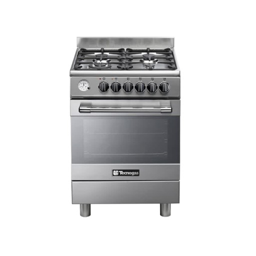 طباخ تكنو كاز من الفولاذ بـ 4 شعلات / P1X66G4VC 4-Burner Stainless Steel / P1X66G4VC