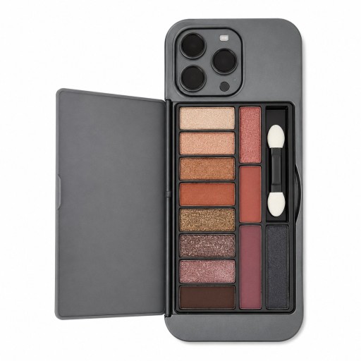 باليت ظلال عيون على شكل موبايل مع فرشاة Phone Shape Eyeshadow Palette with Applicator