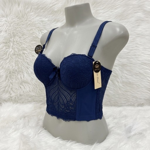 حمالة صدر سفنجة وعظم كيبور طويل دعم كامل Moda Clavel Padded Underwire Longline Bra - Full Support