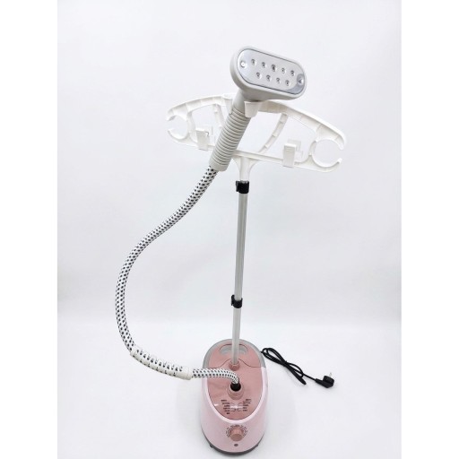 مكواة بخار عمودية احترافية 2000 واط بخزان 1.6 لتر وارتفاع قابل للتعديل Professional 2000W Garment Steamer with 1.6L Water Tank & Adjustable Height