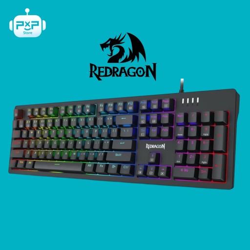 ريد راجون Redragon Singed k679-rgb Wired Full Size Gaming Mechanical Keyboard