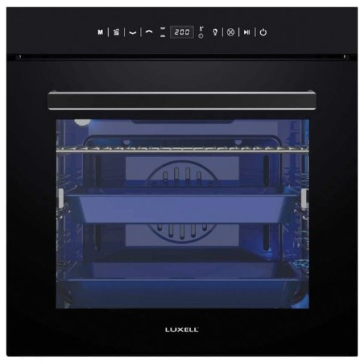 فرن داخلي كهربائي لوكسيل - 88 لتر - A68-SF3-FDT - اسود تركي المنشأ المتطور كليا Luxell Built-in Gas Oven - 88 Liters