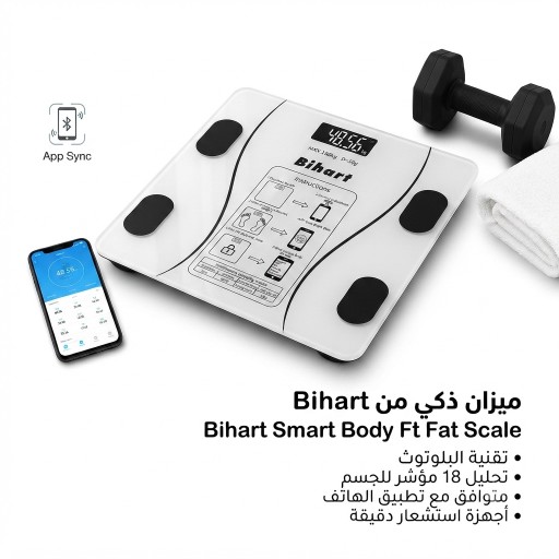 ميزان الكتروني ذكي متطور من ماركة bihart Advanced smart electronic scale from Bihart
