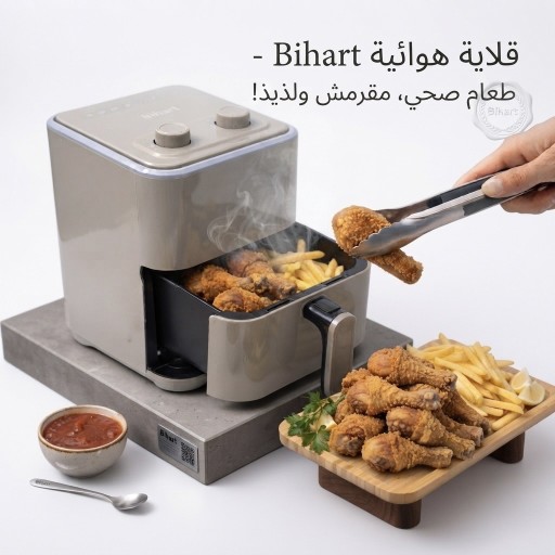 قلاية هوائية Bihart بدون زيت  إحترافية صحية فاخرة. Bihart Air Fryer: Professional, Healthy, Premium, Oil-Free