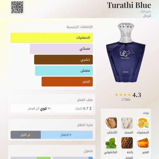 تراثي100 مل Turathi blue