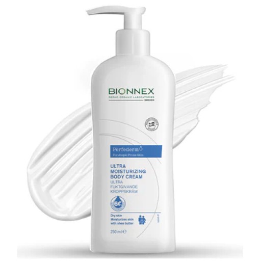 بايونكس بيرفيديرم كريم مرطب للجسم 250 مل Bionnex Moisturizing Body Cream For Dry, Very Dry & Atopic Prone Skin 250 ml