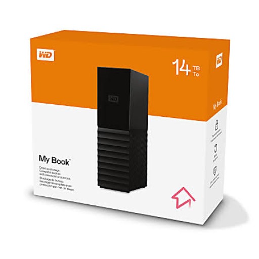 هارد ديسك خارجي مكتبي ويسترن ديجيتال ماي بوك سعة 14 تيرابايت WD My Book 14TB Desktop External Hard Drive