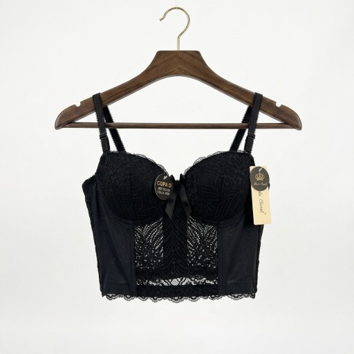 حمالة صدر سفنجة وعظم كيبور طويل دعم كامل Moda Clavel Padded Underwire Longline Bra - Full Support