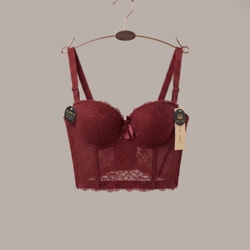 حمالة صدر سفنجة وعظم كيبور طويل دعم كامل Moda Clavel Padded Underwire Longline Bra - Full Support