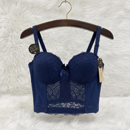 حمالة صدر سفنجة وعظم كيبور طويل دعم كامل Moda Clavel Padded Underwire Longline Bra - Full Support