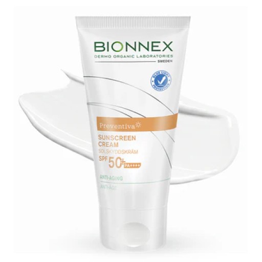 بايونكس برفنتيفا واقي شمس spf50+ كريم مضاد للتجاعيد 50 مل Bionnex Preventiva Sunscreen Cream Anti Aging SPF50+ 50ml