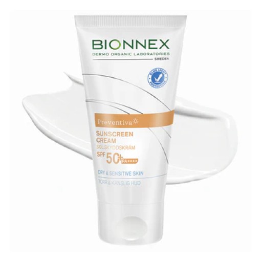بايونكس برفنتيفا واقي شمس كريم للبشرة الجافة والحساسة 50مل SPF50 Sunscreen Cream 50+ for Dry & Sensitive Skin 50ml