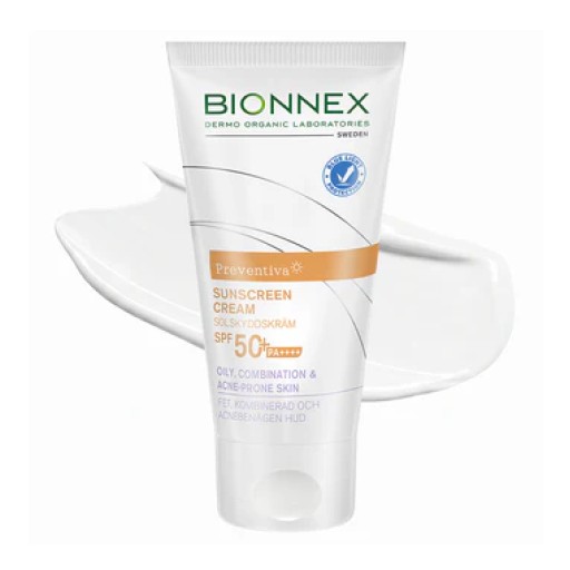بايونكس واقي شمس كريم SPF50+للبشرة الدهنية والمعرضة لحب الشباب 50مل Bionnex Preventiva Sunscreen Cream SPF+50 Oily and Combination Acne-Prone Skin 50 ml