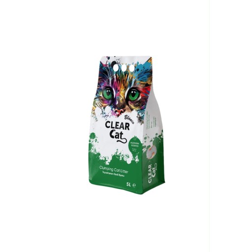 رمل كلير كات بلانكو 5L الوفيرا Clear Cat Blanco 5L Aloe Vera Sand