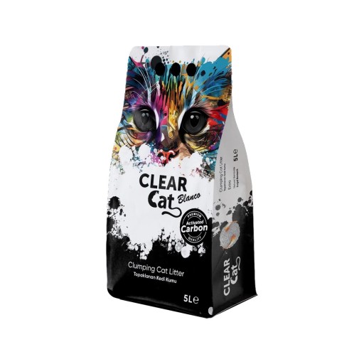 رمل كلير كات بلانكو بالكربون النشط – 5 لتر Clear Cat Blanco Sand with Activated Carbon – 5 Liters