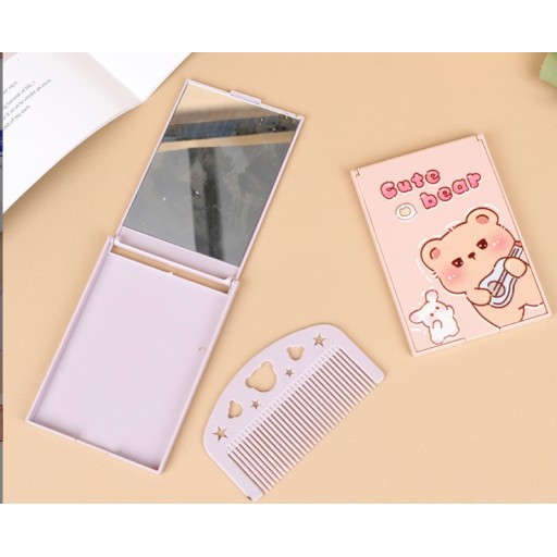 مرآة مكياج مستطيلة قابلة للطي Rectangular Folding Makeup Mirror