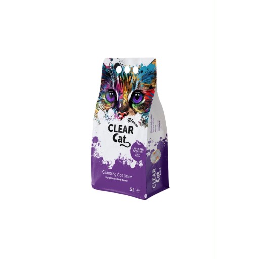 رمل كلير كات بلانكو 5L لافندر Clear Cat Blanco Sand 5L Lavender