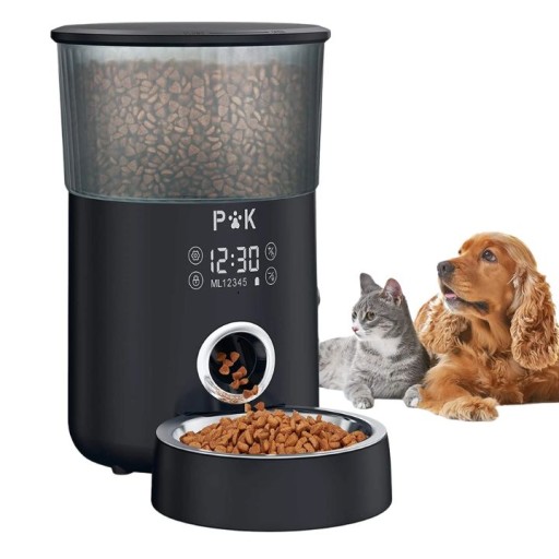 موزع طعام أوتوماتيكي للحيوانات الأليفة بسعة 4 لتر 4L Automatic Pet Feeder