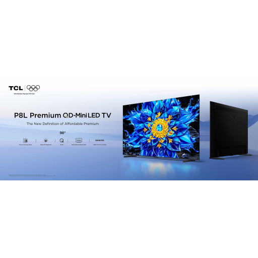 تلفزيون TCL P8L - QD‑Mini LED ذكي 65 بوصة - 4K - 144Hz - Google TV TCL P8L Premium QD‑Mini LED TV - 65 inch - 4K - 144Hz - Google TV