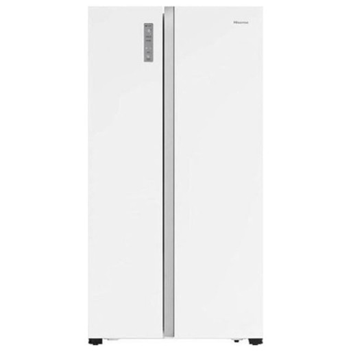 ثلاجة هايسنس سايد باي سايد 24 قدم مع موزع مياه إنفرتر – أبيض Hisense 24 Cu.Ft Side by Side Inverter Refrigerator with Water Dispenser – White