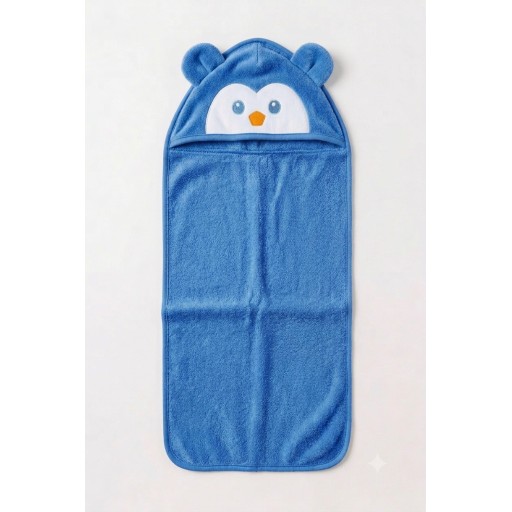 منشفة (خاولي) استحمام للأطفال برداء رأس على شكل دب لطيف Cute Bear Hooded Baby Bath Towel
