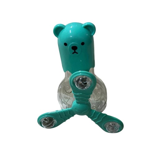 لعبة قطط تفاعلية دوّارة بتصميم دب مع كرات وجرس Interactive Cat Toy Bear Design Spinner with Balls and Bell